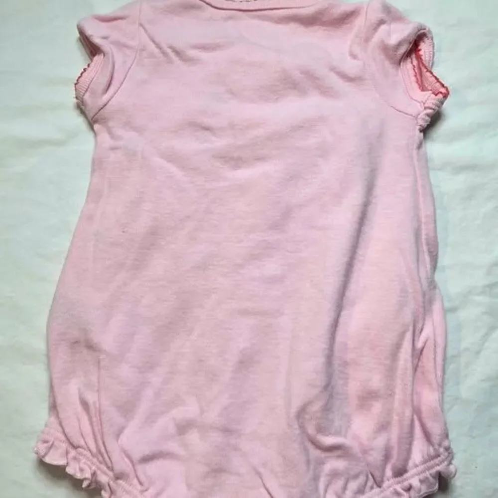 Vintage Carter's baby girl pink romper cherries watermelon Newborn